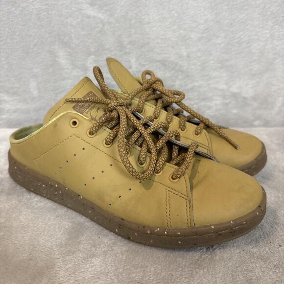 adidas Other - Adidas Stan Smith Mule Clog Tan Leather Rare Mens 8 Plant And Stand Shoes
